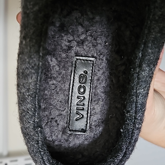 VINCE Wool Slip On Shearling Slipper Size 9 - Picture 11 of 14